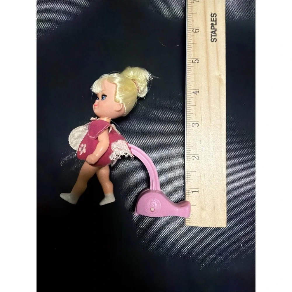 Vintage Mattel Liddle Kiddle Shirley Skediddle Little Doll Walker Pusher 1960s‎